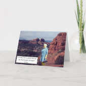 Geburtstag über dem Hügel Karte (Vorderseite)