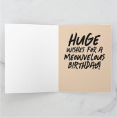 GEBURTSTAG ÜBERLEITUNG KATZE ÜBER NEUYORK STADTKAR KARTE (Innenseite)