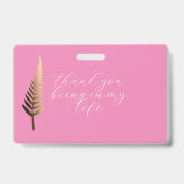 Geburtstag und Geburtstag Ausweis (Rückseite)