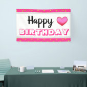 Geburtstag und Herz Banner (Messeveranstaltung)
