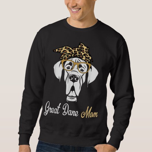 Geburtstag und Muttertag Gabe-Great Dane Mama Sweatshirt (Vorderseite)