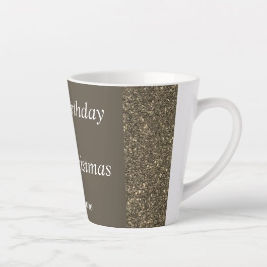 Geburtstag und Weihnachtsfeier Milchtasse (Rechts)