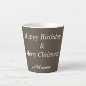 Geburtstag und Weihnachtsfeier Milchtasse (Vorderseite)
