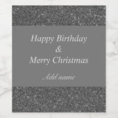 Geburtstag und Weihnachtsgeschenk Weinetikett (Einzelnes Label)