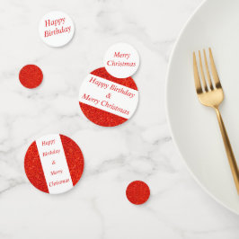 Geburtstag und Weihnachtskonfetti Konfetti