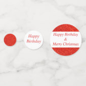 Geburtstag und Weihnachtskonfetti Konfetti (Vorderseiten)