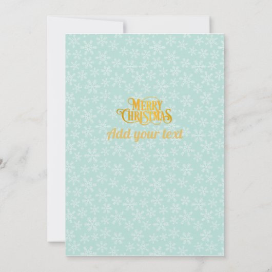 Geburtstag und Weihnachtsmann im Zug Einladung (Rückseite)