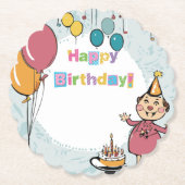 Geburtstag Untersetzer (Vorderseite)