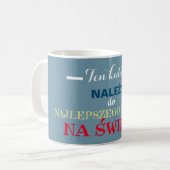 Geburtstag urodziny dziadek polnischen Geschenk Gr Kaffeetasse (Vorderseite Links)