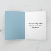 Geburtstag Vergessen-ich nicht Blume-Korb Karte (Innenseite)