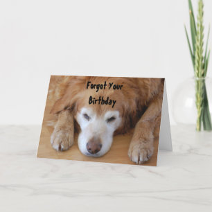 Geburtstag - Vergessen Sie Ihren Geburtstag Karte