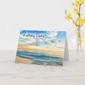 Geburtstag Vermisst You Beach Sunset Karte (Gelbe Blume)