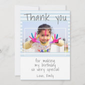 Geburtstag Vielen Dank für Ihre Fotokarte (Vorderseite)