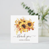 Geburtstag Vielen Dank Ihnen Sonnenblumen Script (Stehend Vorderseite)