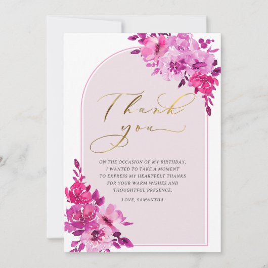 Geburtstag Vielen Dank Karten für Erwachsene (Vorderseite)