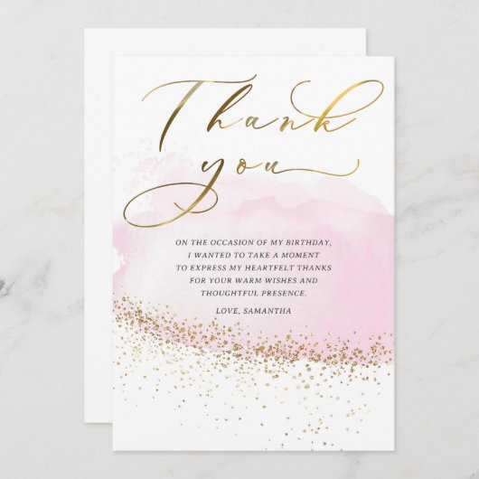 Geburtstag Vielen Dank Karten für Erwachsene (Vorne/Hinten)