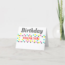 Geburtstag Vielen Dank Polka Dots Balloons Karte