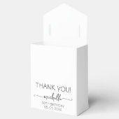 Geburtstag Vielen Dank, Silver Glitzer Monogram Sc Geschenkschachtel (Geöffnet)
