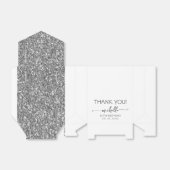 Geburtstag Vielen Dank, Silver Glitzer Monogram Sc Geschenkschachtel (Ungefaltet)