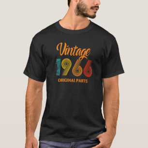 Geburtstag Vintag 1966 Originalteile Retro T-Shirt