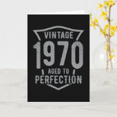 Geburtstag Vintag 1970 vollendet Karte (Gelbe Blume)