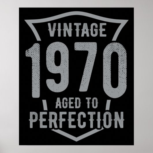 Geburtstag Vintag 1970 vollendet Poster (Vorne)