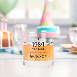 Geburtstag Vintag 1984 Whiskey Glass Whiskyglas