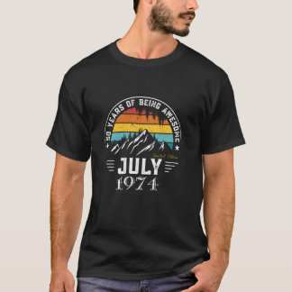 Geburtstag Vintag für Männer Frauen Geboren 1. Jul T-Shirt