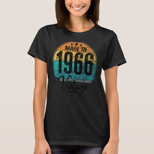 Geburtstag Vintag Geburtstag Jahr 1966 Geburtstag T-Shirt (Vorderseite)