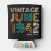 Geburtstag Vintag Juni 1942 Limited Edition Dosenkühler (Rückseite)