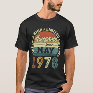 Geburtstag Vintag Phantastisch seit Mai 1978 T-Shirt