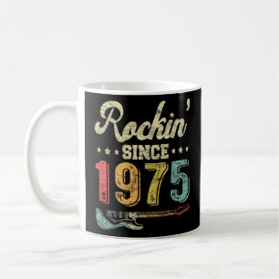 Geburtstag Vintage Gitarre Rockin' Seit 1975 Gu Kaffeetasse