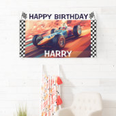 GEBURTSTAG VINTAGER RACING-AUTO BANNER (Insitu)
