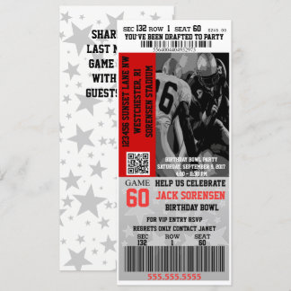 Geburtstag VIP Fußball Ticket Sport Feier Einladung