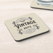 Geburtstag vollendet getränkeuntersetzer (Linke Seite)