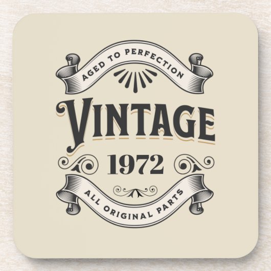 Geburtstag vollendet getränkeuntersetzer (Vorderseite)