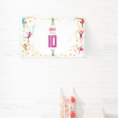 Geburtstag von Akrobatik und Gymnastik Banner (InSitu)