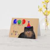 Geburtstag von allen uns Gruß-Karte Karte (Gelbe Blume)