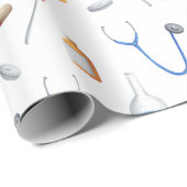 Geburtstag von Ärzten und Krankenpflegern Geschenkpapier (Rolleneckpunkt)