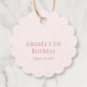 Geburtstag von Cake & Tee Geschenkanhänger (Rückseite)