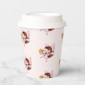 Geburtstag von Cake & Tee Pappbecher (Vorderseite)