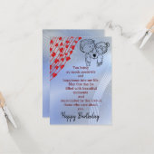 Geburtstag von Celebrate-Liebhabern Karte (Vorderseite/Rückseite Beispiel)