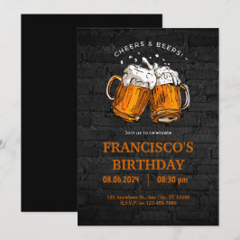 Geburtstag von Chears und Bären Einladung