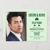 Geburtstag von Cheers und Biers Einladung (Vorne/Hinten)