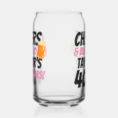Geburtstag von Cheers und Biers Personalisiert Dosenglas (Links)