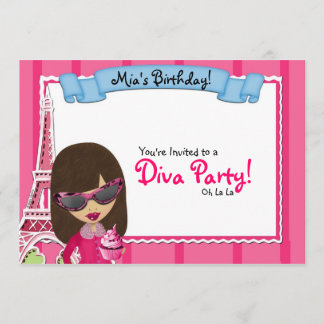 Geburtstag von Diva Einladung