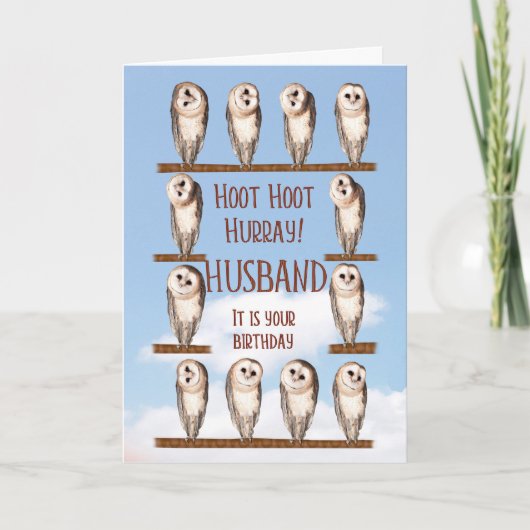 Geburtstag von Ehemann, neugierige Wuchs Karte (Vorderseite)