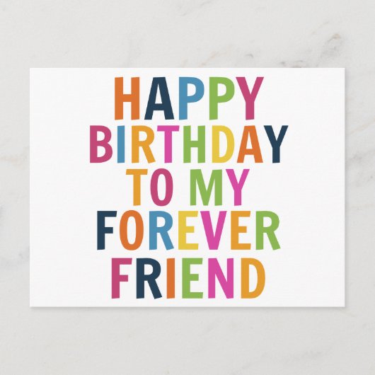 Geburtstag von Freunden  Postkarte (Vorderseite)