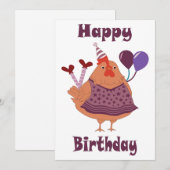 Geburtstag von Hühnern (Vorne/Hinten)