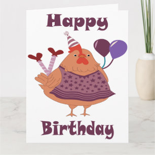 Geburtstag von Hühnern Karte
